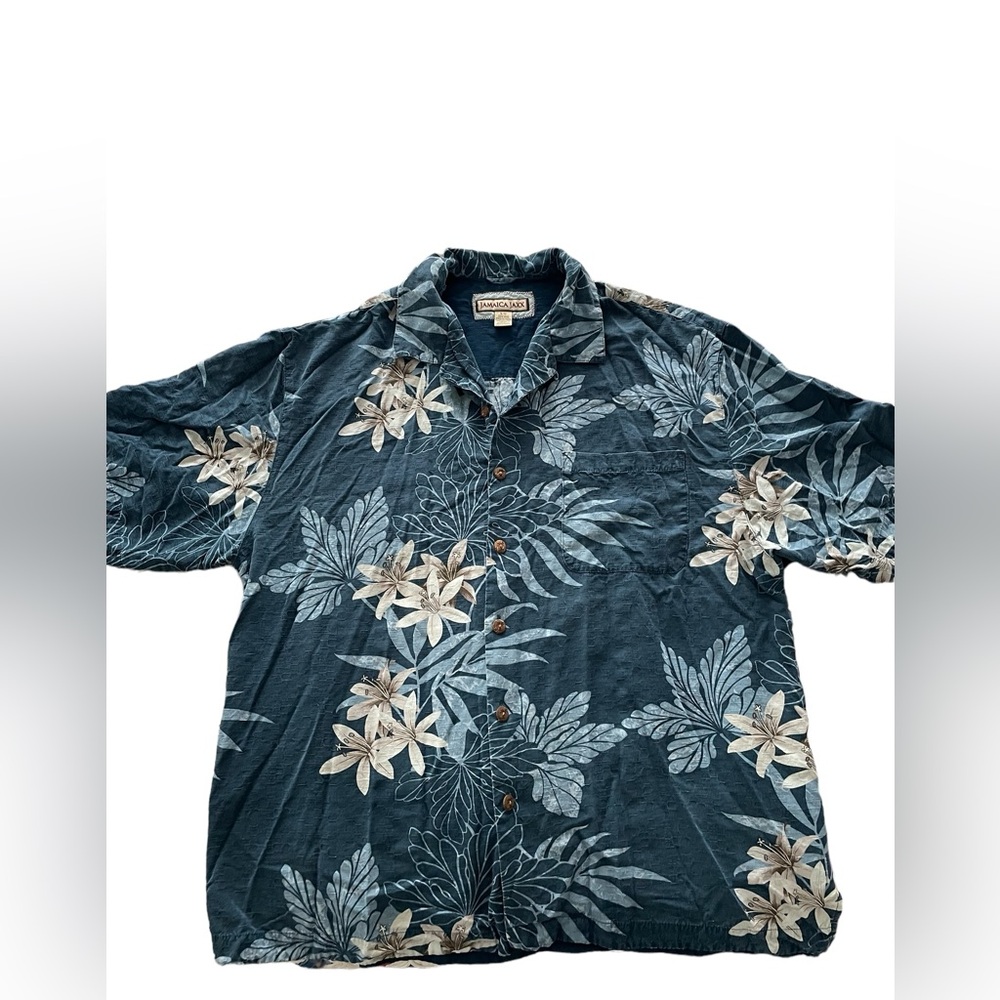 Jamaica Jaxx Blue Hawaiian Shirt